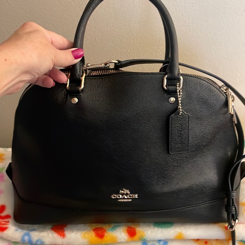 Coach Sierra Crossgrain Leather Satchel